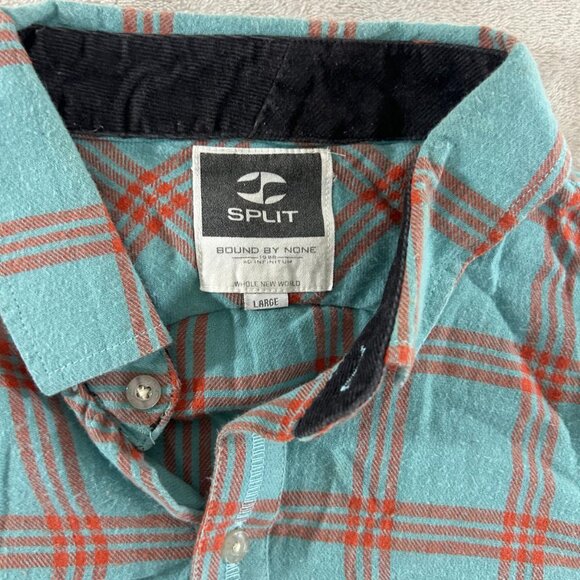 Split T-Shirt Male L Blue Long Sleeve Island Zone - Picture 5 of 9